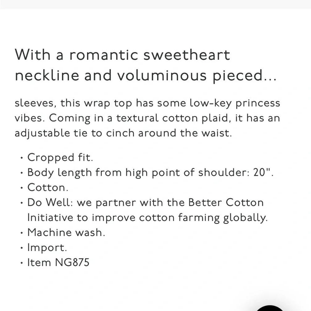 Madewell sweetheart wrap top in plaid - Picture 5 of 14